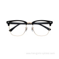 New Acetate Metal Optical Frames Black Eyeglasses Optical Spectacle Frames